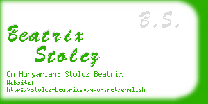 beatrix stolcz business card